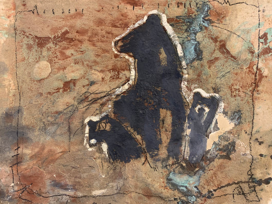 3 Bear Study - Mixed Media