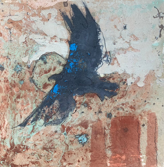 Eagle in Flight - Mixed Media