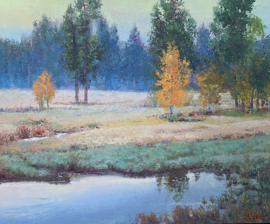 Lighting the Way - Oil and Wax on Cradled Panel