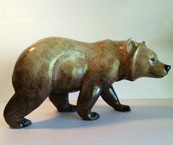 Rambling Rose - Grizzly Sculpture - Bronze