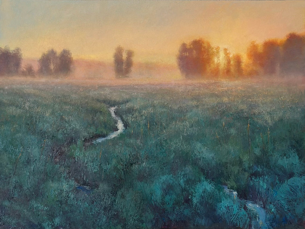 A Tender Beginning Oil and Wax on Cradled Panel Corwin Galleries