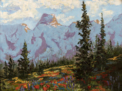 Mountain Poppies - Oil on Canvas
