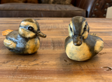 Swimming Duckling - Bronze
