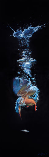 Diving for Silver - Limited Edition Canvas Giclee Print