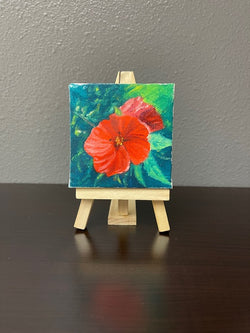 Hibiscus - Mini - Oil on Canvas