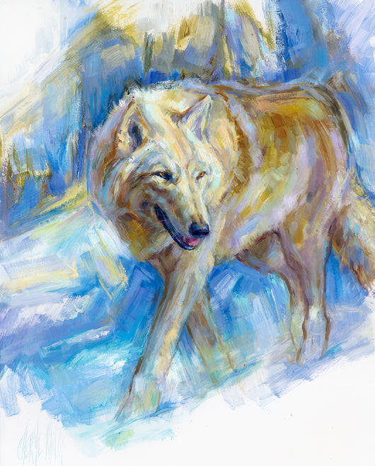 On Thin Ice - Canvas Giclee Print