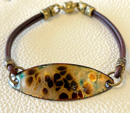 Embers Bracelet - Montana Leather Designs