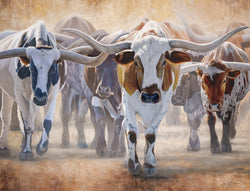 The Heart of Chisholm Trail II - Open Edition Canvas Giclee Print