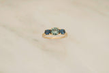 14KY Montana Sapphire Ring - Handcrafted Jewelry
