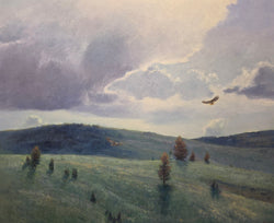 One Fine Day - Oil and Wax on Cradled Panel