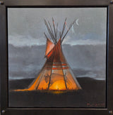Bison Lodge Study - Oil on Canvas