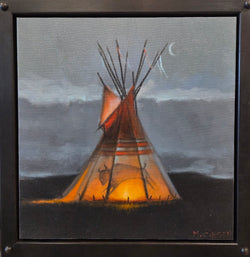 Bison Lodge Study - Oil on Canvas