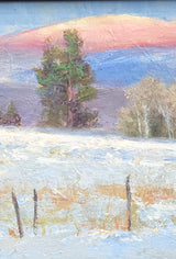 Alpen Glow - Oil and Wax on Cradled Panel