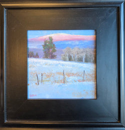 Alpen Glow - Oil and Wax on Cradled Panel