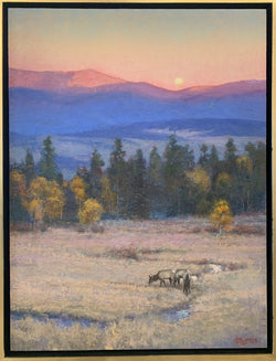 Closing Time - Oil and Wax on Cradled Panel