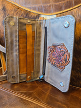 Convertible Clutch Purse - Handcrafted Leather