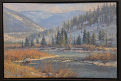 Copper and Cobalt - Oil on Canvas