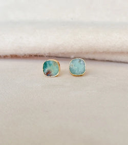 Green Earring Studs - Easton Elle