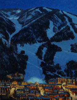 Good Night, Aspen - Oil on Canvas