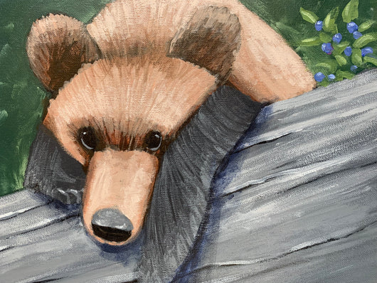 Bear Sketch - Lounging Bear Cub #2