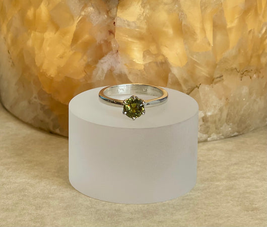 1.2 ct Mali Garnet Ring Sterling Silver