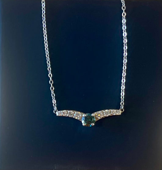 Graduated Moissanite Pendant