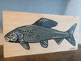Montana Arctic Grayling - Oil on Wood
