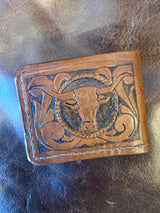 MT 406 Tooled Wallet - Handcrafted Leather