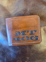 MT 406 Tooled Wallet - Handcrafted Leather