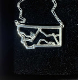Teal Sapphire Montana Pendant - Handcrafted Jewelry