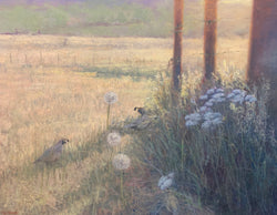 Make a Wish - Oil and Wax on Cradled Panel