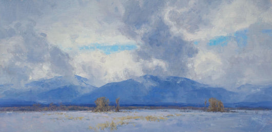March Snow - Oil on Panel