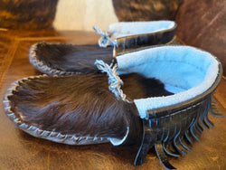 Moccasins (Size 7.5-8) - Handcrafted Leather