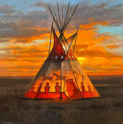 People's Lodge - Oil on Canvas
