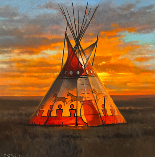 People's Lodge - Oil on Canvas