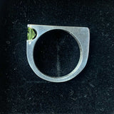 Peridot Sterling Ring - Handcrafted Jewelry
