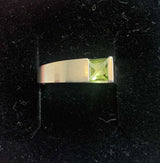 Peridot Sterling Ring - Handcrafted Jewelry