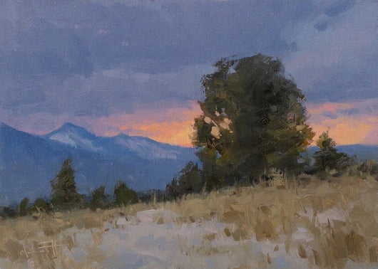 Winter Glow - Oil on Panel