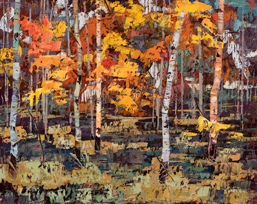 Fall Forest - Oil on Canvas