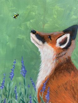 Fox Sketch - Little Fox & Bumblebee #2