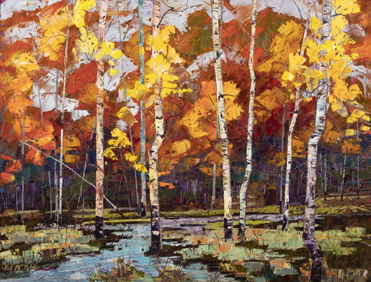 Fall Aspens - Oil on Canvas