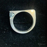 Aquamarine Sterling Ring - Handcrafted Jewelry