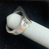 Aquamarine Sterling Ring - Handcrafted Jewelry