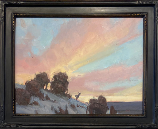 Winter Walk - Oil on Canvas
