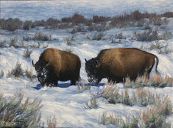 Plowing Through - Oil on Canvas