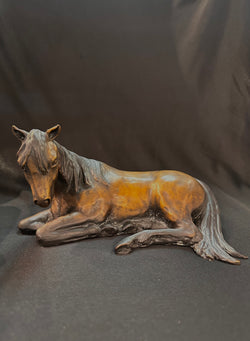 Repose - Horse in Bronze