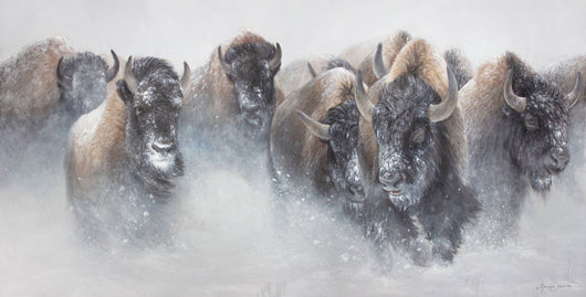 The Thundering Herd - Limited Edition Canvas Giclee Print