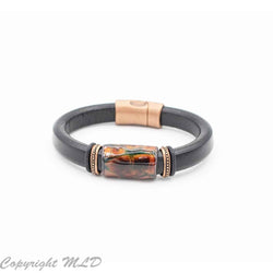Wildfire Bracelet - Black - Montana Leather Designs