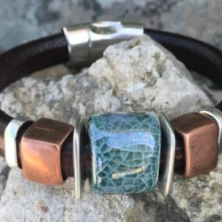 Copper Rose Bracelet - Montana Leather Designs