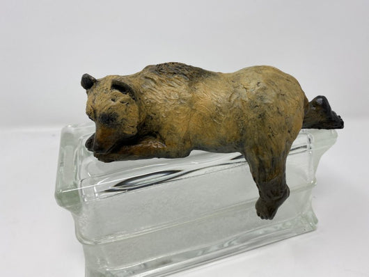 Snoozing Bear - Bronze